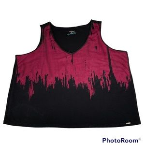 ❤️ 2 FOR $20-Tess Holliday MBLM Black/Pink Tunic. Size 1X